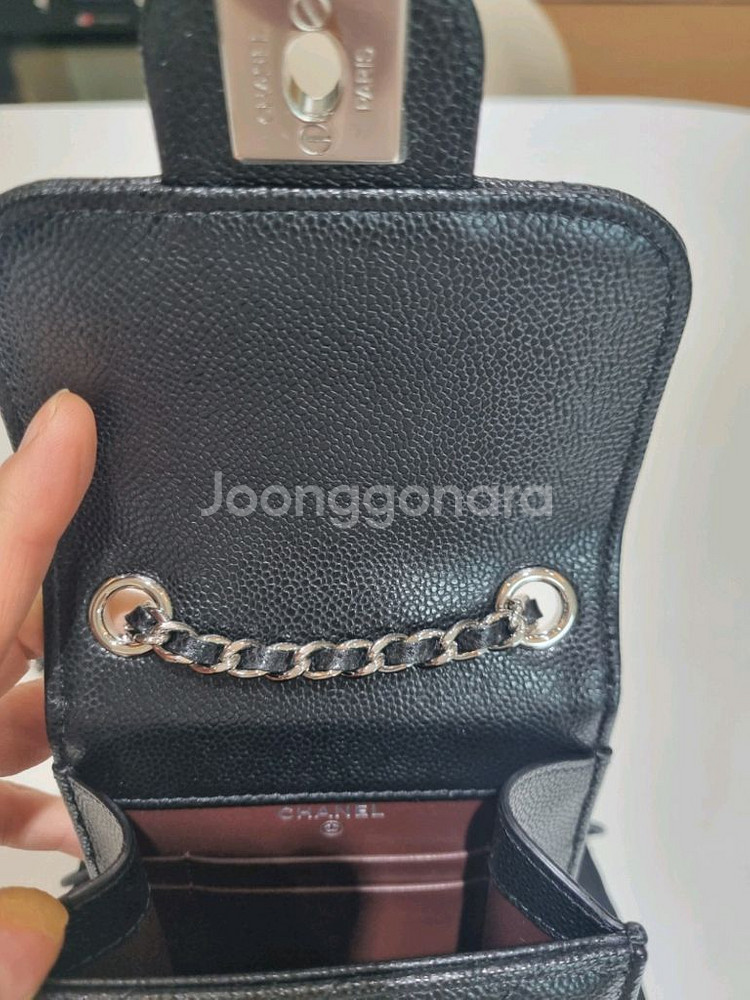 샤넬 폰케이스 백 30번대 샤넬 클래식 캐비어 핸드폰--5