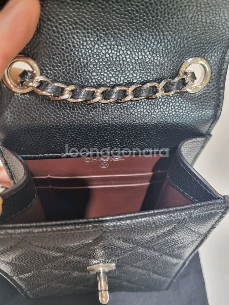 샤넬 폰케이스 백 30번대 샤넬 클래식 캐비어 핸드폰--4