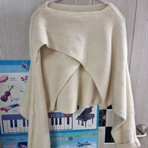 크롭 레이어드 니트 F