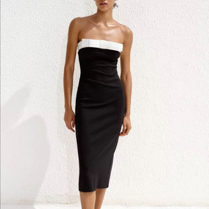 zara 자라 리본 매듭 튜브톱 드레스 새상품