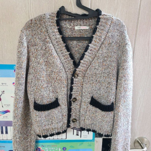 브랜드* 니트 가디건 F