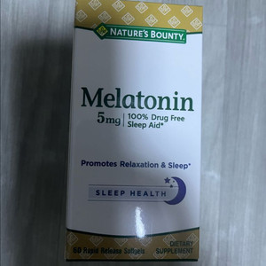미개봉 네이처스 바운티 멜ㄹㅏ토닌 5mg 60알