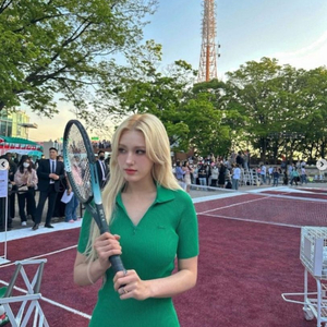 라코스테 립조직 원피스 블랙 36
