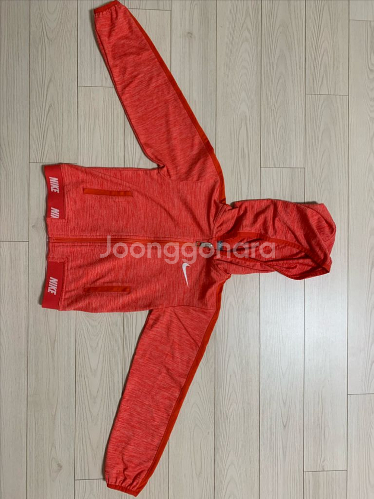 4-5y 나이키 에센셜 후디 후드 자켓(레드)--1