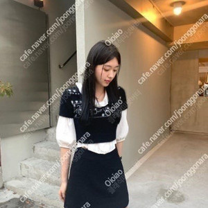 르플레인 쿠키 레이스 부클 스커트