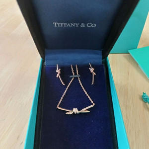 티파니 노트 목걸이&귀걸이