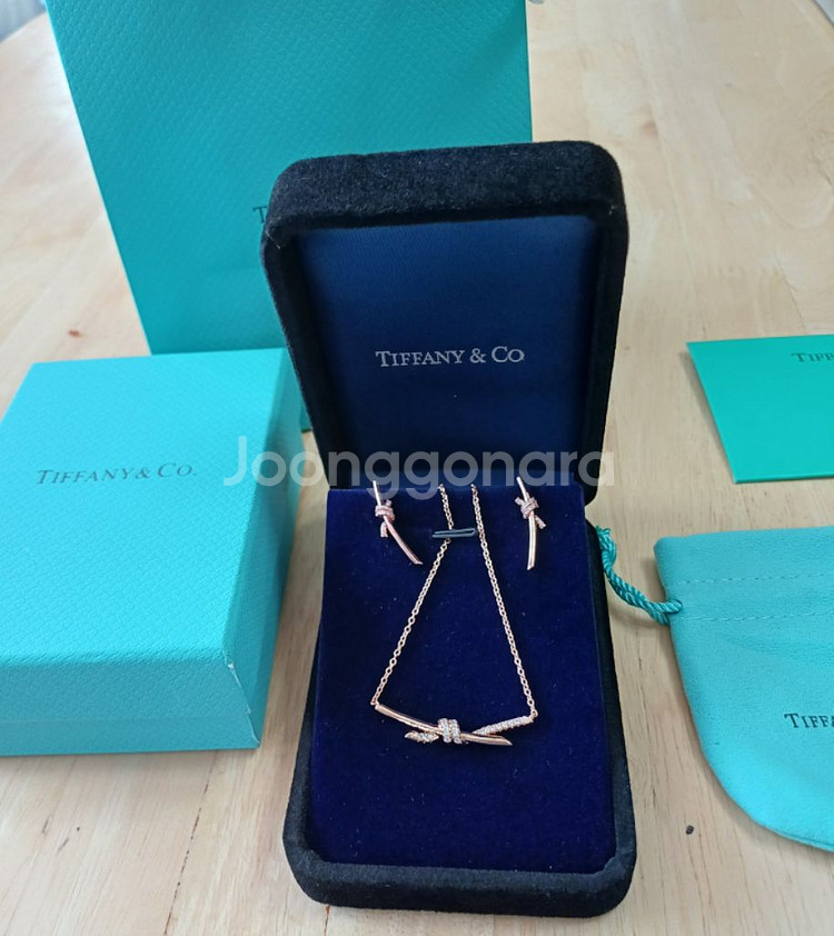 티파니 노트 목걸이&귀걸이--2