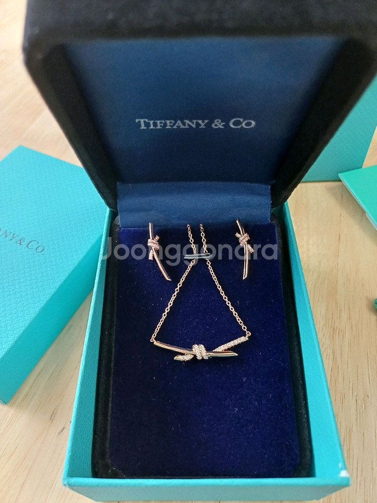 티파니 노트 목걸이&귀걸이--3