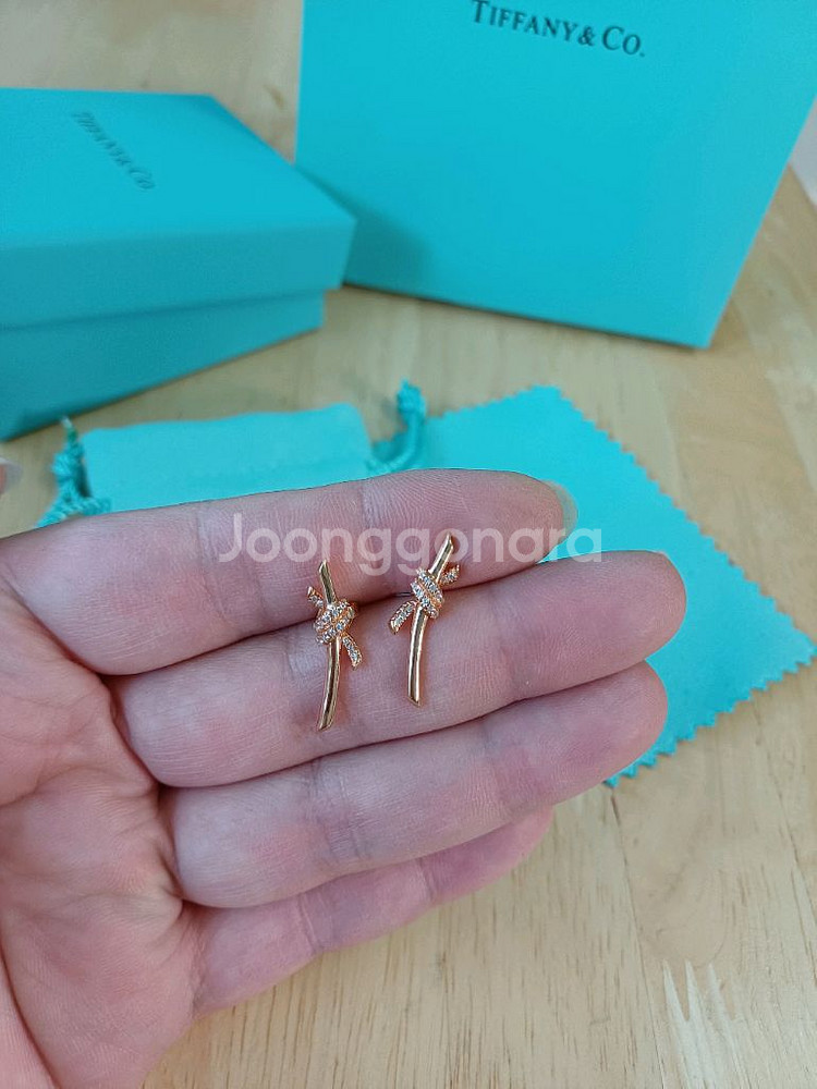 티파니 노트 목걸이&귀걸이--6