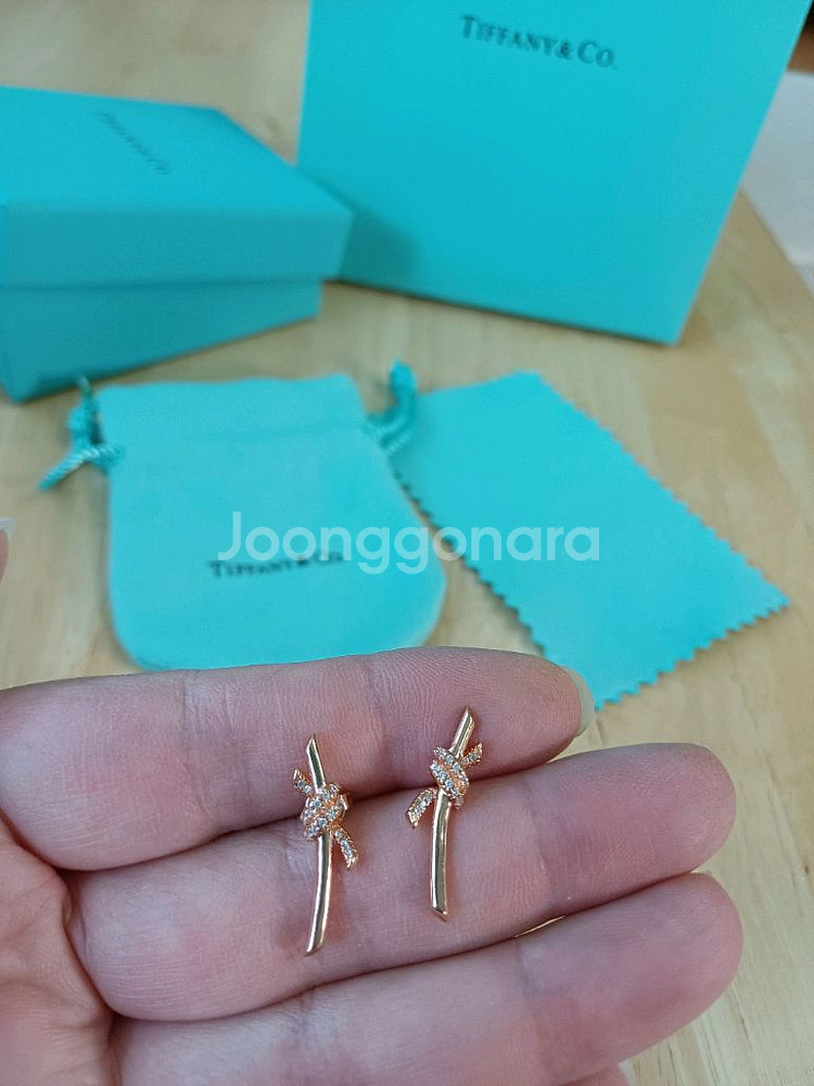 티파니 노트 목걸이&귀걸이--9