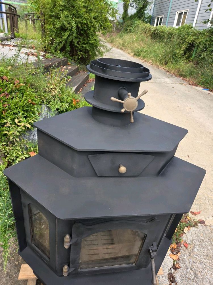 고급. 벽난로. / 화목난로 이미지