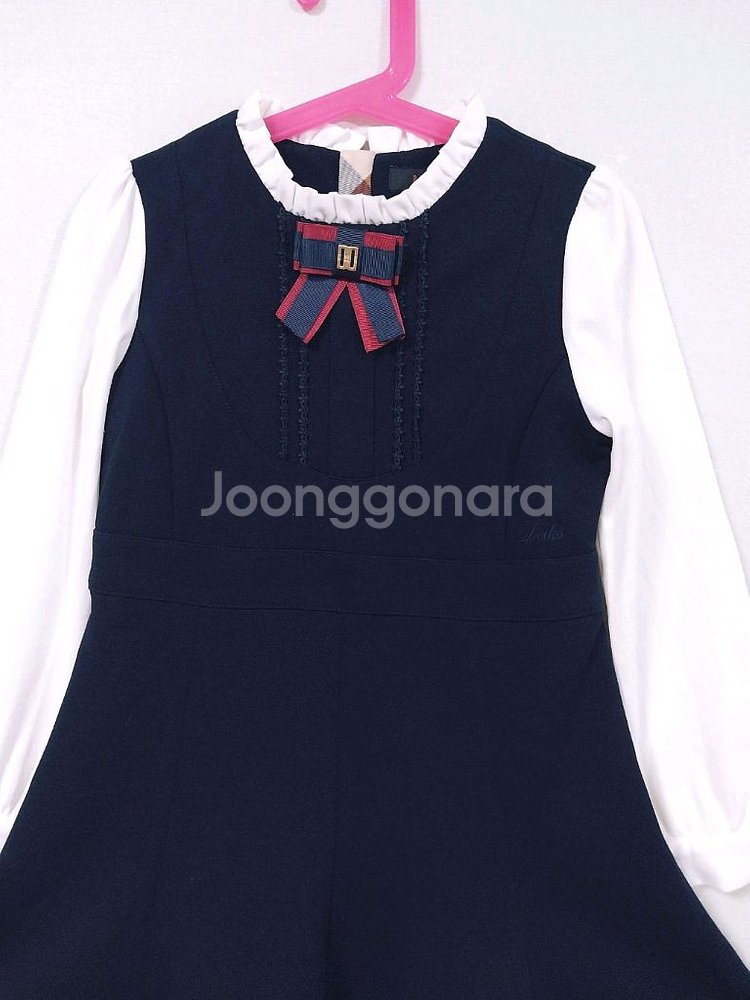 닥스키즈 리본브로치원피스- 120(7Y)--1