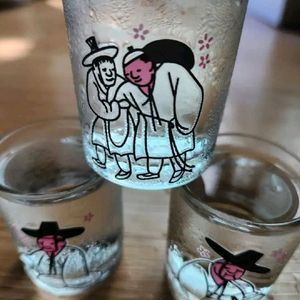 [정품]국립중앙박물관 굿즈 취객선비 3인방 변색잔 세트