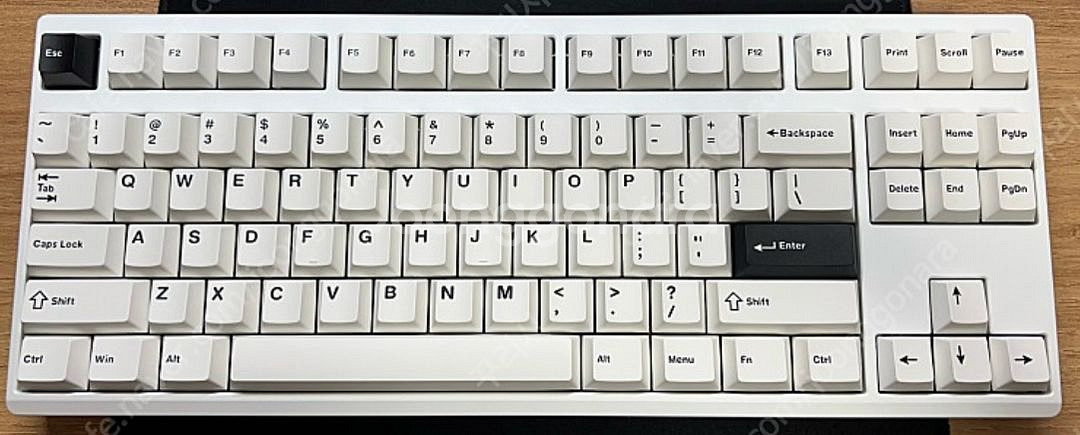 텐키리스 키캡 화이트 블랙--0