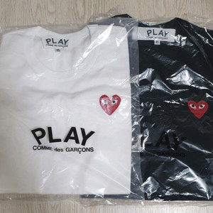 25ss 꼼데가르송 플레이 기본 반팔티 xs/xxl