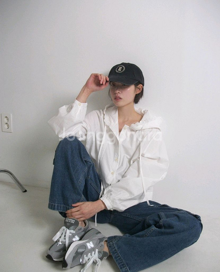 프롬비기닝 레이스 후드블라우스--0