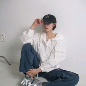 프롬비기닝 레이스 후드블라우스