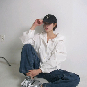 프롬비기닝 레이스 후드블라우스
