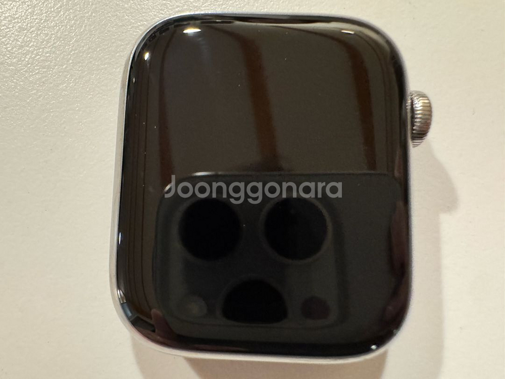 애플워치7 스테인리스 45mm 실버 정품 밀레니즈루프--0