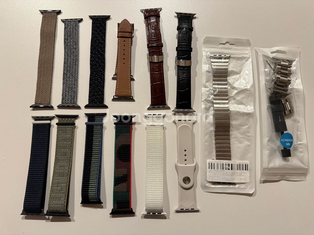 애플워치7 스테인리스 45mm 실버 정품 밀레니즈루프--7