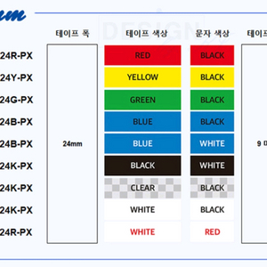 ABC 24mm 라벨 테이프