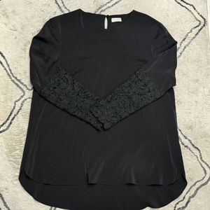 브루넬로 쿠치넬리 롱 슬리브 실크 탑 XL