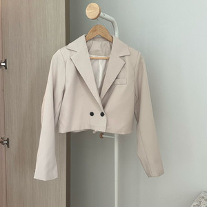 크롭숏자켓 베이지