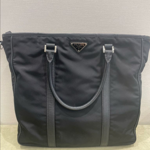 프라다(PRADA) 나일론 사피아노 레더 토트백