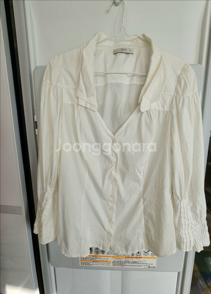 프라다 블라우스 셔츠--1