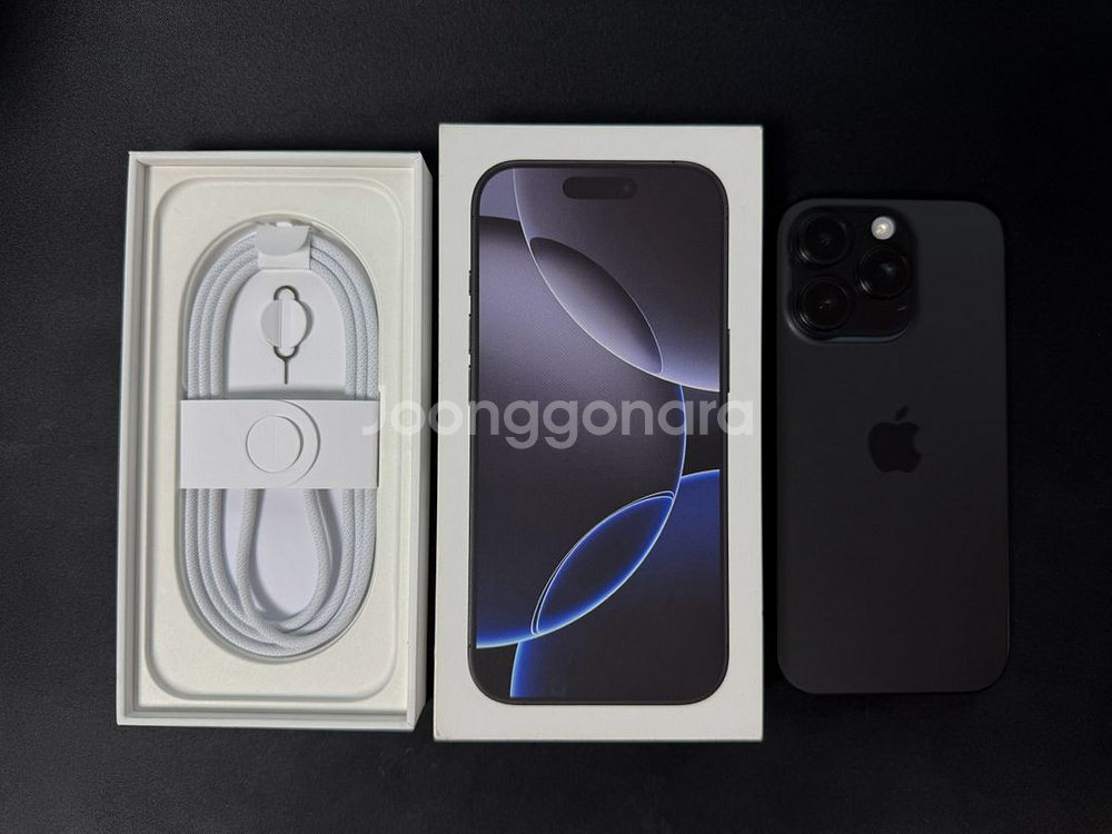 아이폰 16pro 1TB 블랙티타늄 A급 판매합니다.--0