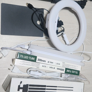 조명관련 링 라이트, T5 LED 튜브, 삼각대,셀카봉