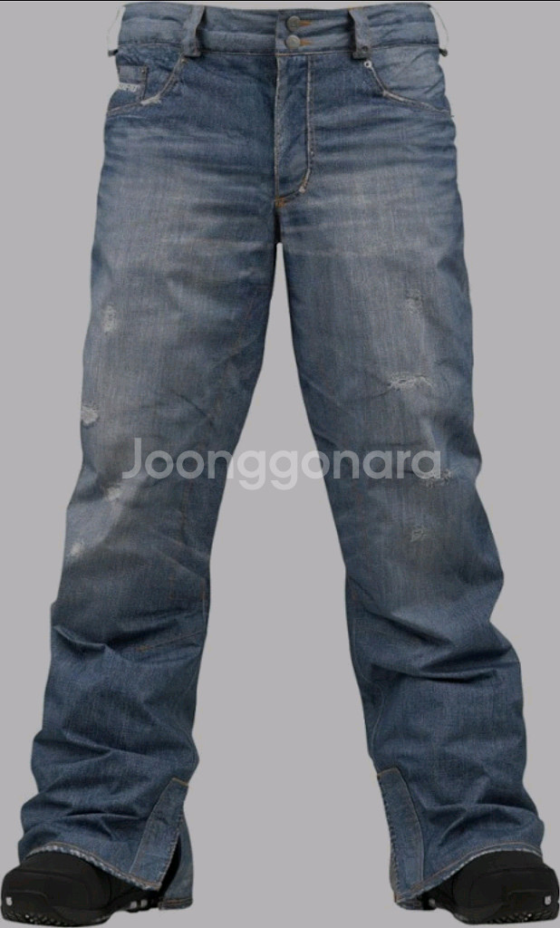 [L]버튼 더진스 고어텍스 청바지 스노우보드복--0