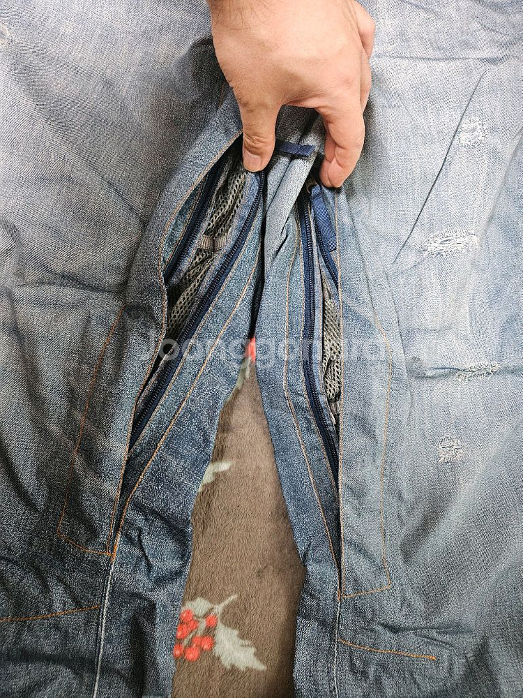 [L]버튼 더진스 고어텍스 청바지 스노우보드복--4