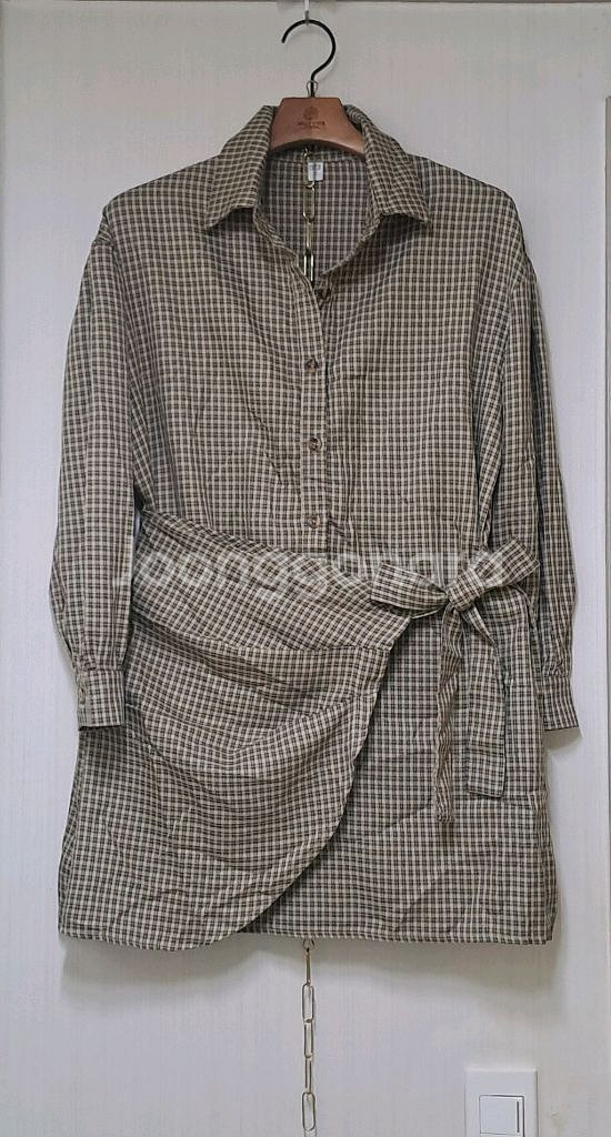 체크루즈핏랩블라우스--0