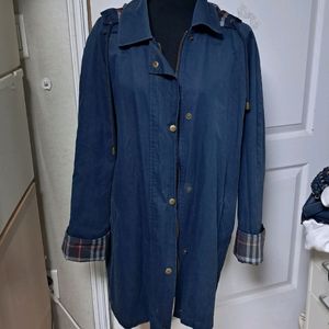 정품 빈티지 버버리 후드 자켓 트렌치코트 M