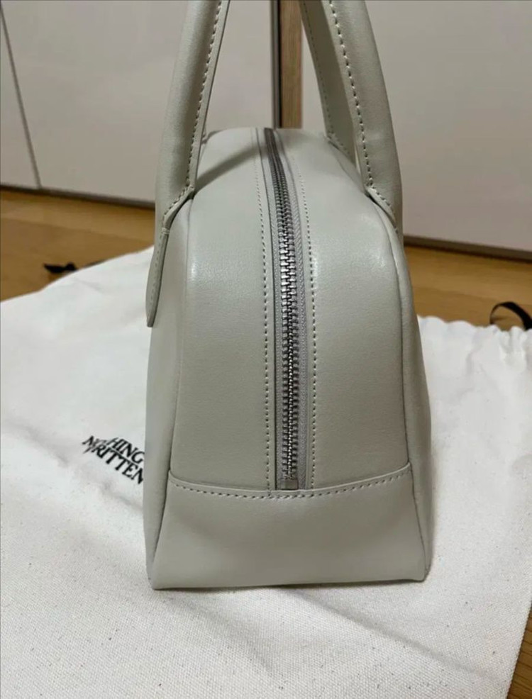 낫띵리튼 미니 골프백 오이스터 화이트 토트백 핸드백--3