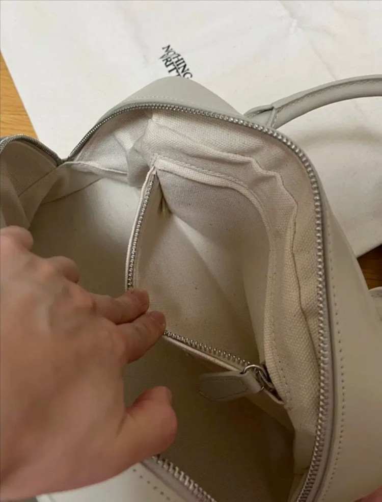 낫띵리튼 미니 골프백 오이스터 화이트 토트백 핸드백--6