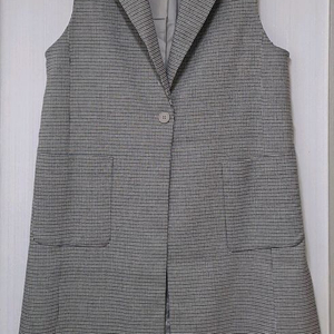 가을체크롱베스트