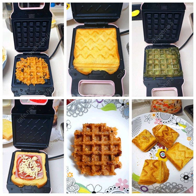와플기계 와플메이커 쿠킨 2in1샌드위치 와플메이커--0