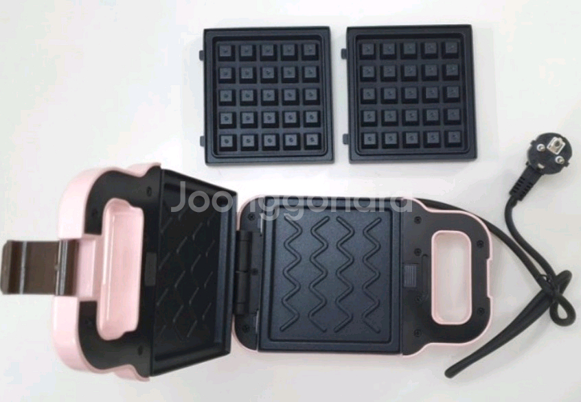 와플기계 와플메이커 쿠킨 2in1샌드위치 와플메이커--3