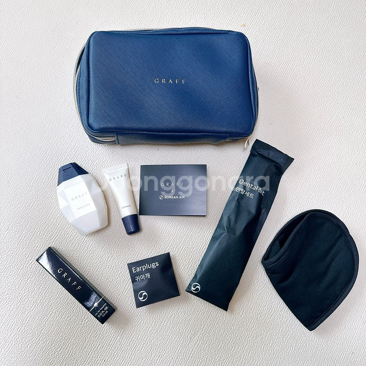 대한항공 비지니스 GRAFF 여행용 키트--1