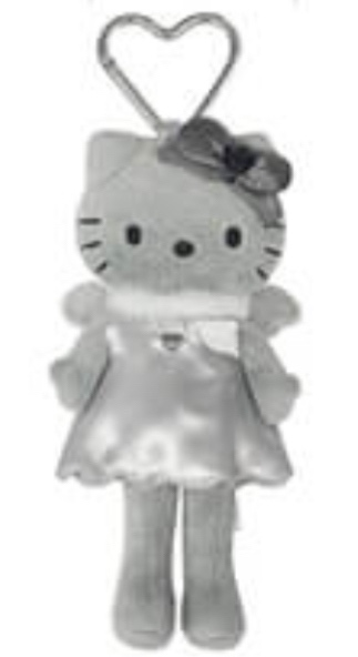 [즉시발송] 헬로키티 블랙엔젤 키링 인형 그레이+랜덤 스티커--0