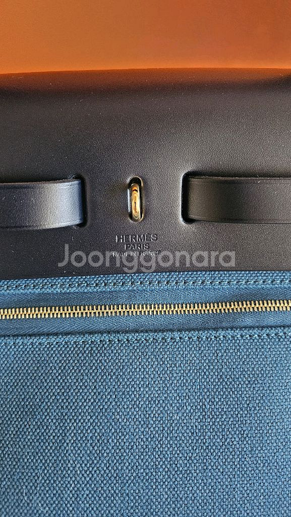 에르메스 에르백31 블루탈라사& 블루인디고 금장--9