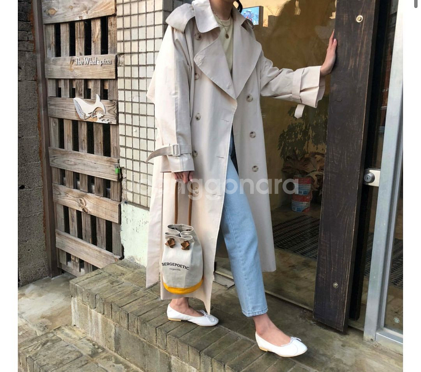 롱 트렌치코트 새상품--0