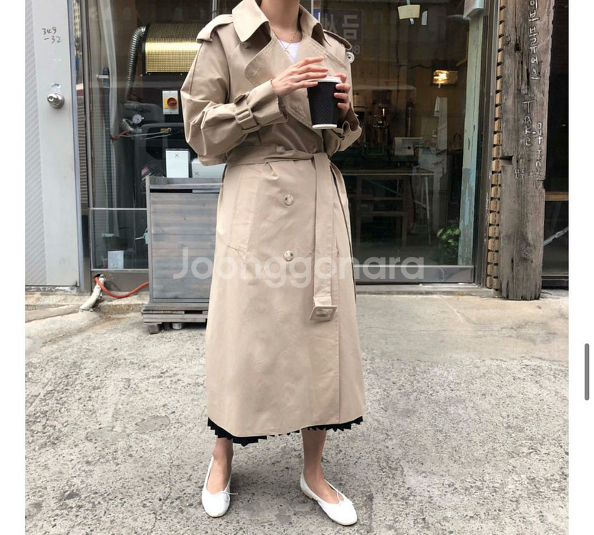 롱 트렌치코트 새상품--2