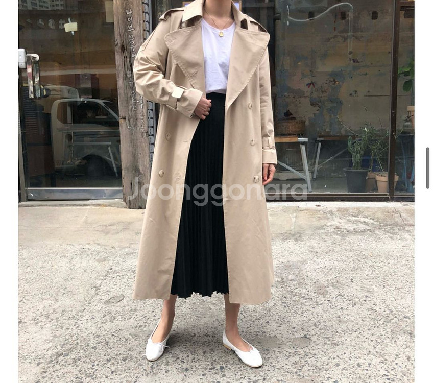 롱 트렌치코트 새상품--1