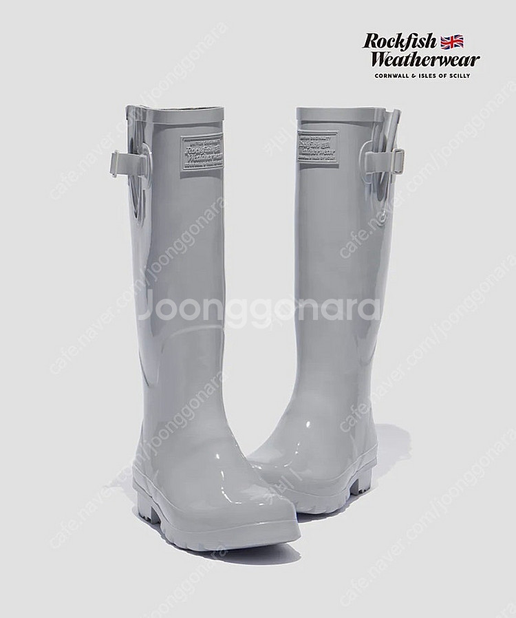 새상품)택포)락피쉬웨더웨어 롱 레인부츠/라이트그레이--0