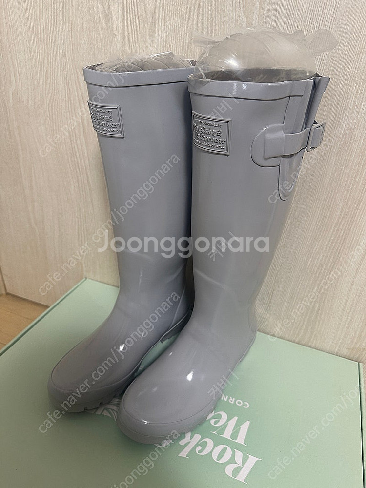 새상품)택포)락피쉬웨더웨어 롱 레인부츠/라이트그레이--9