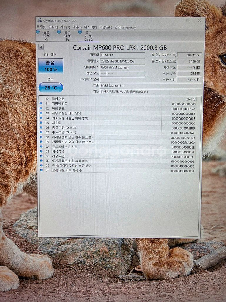 커세어 MP600 PRO LPX NVMe M.2 SSD--4