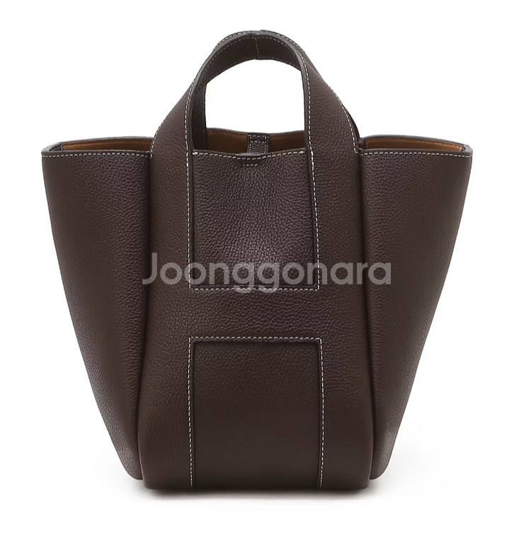 헤지스 토트백 숄더백 시그니처 H 버건디 레더 27만원--0